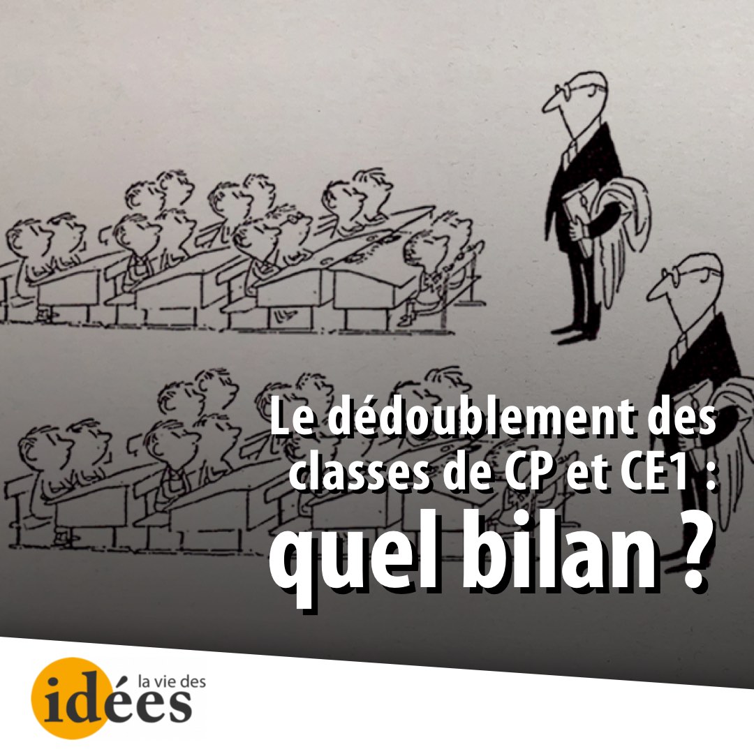 Le dédoublement des classes de CP et CE1 : quel bilan ? - La Vie des idées
